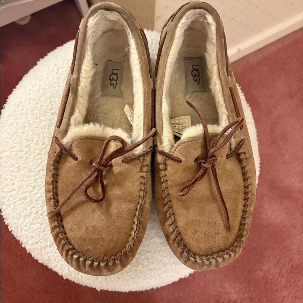 UGG Tan Suede Moccasin Loafers